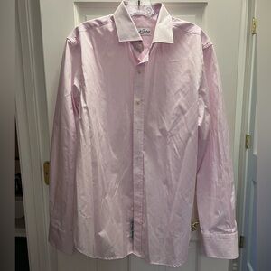 Men’s Pink Robert Graham dress shirt Neck 16